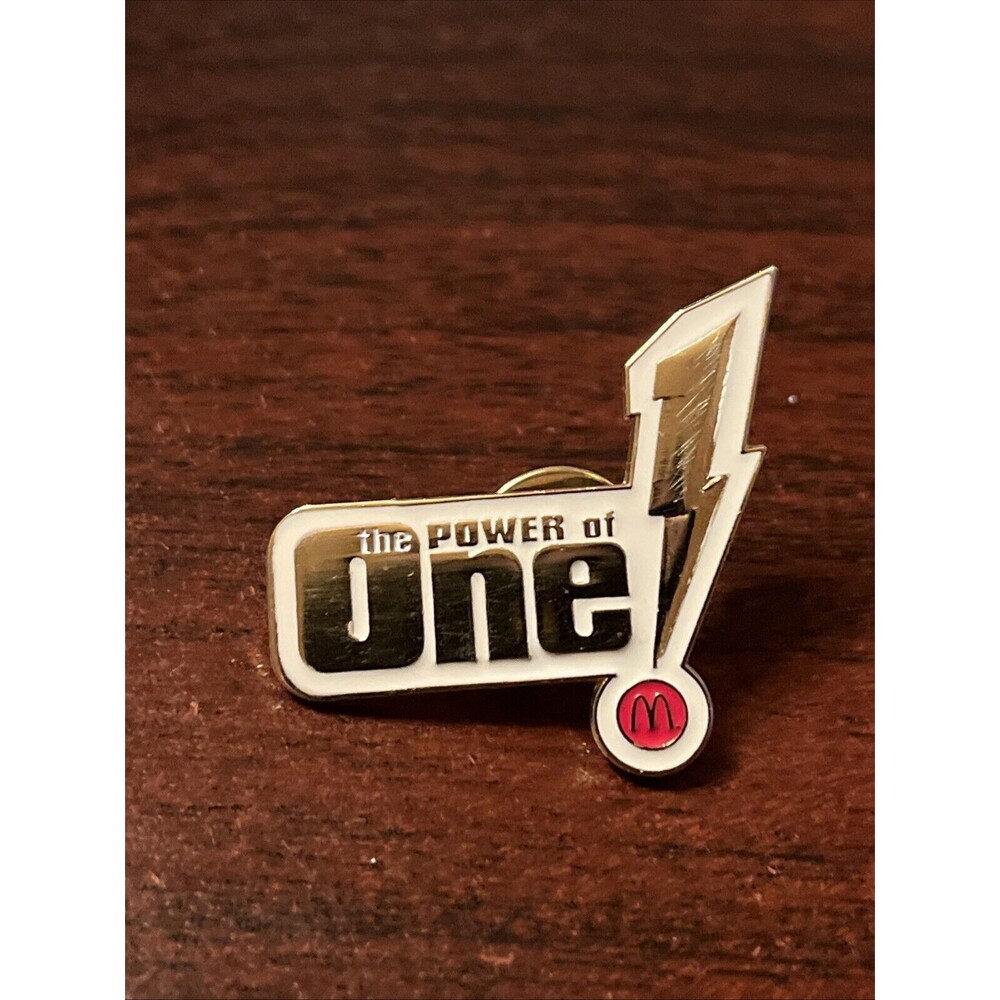 McDonald’s The Power Of One Lightning Bolt Employee Lapel Hat Pin